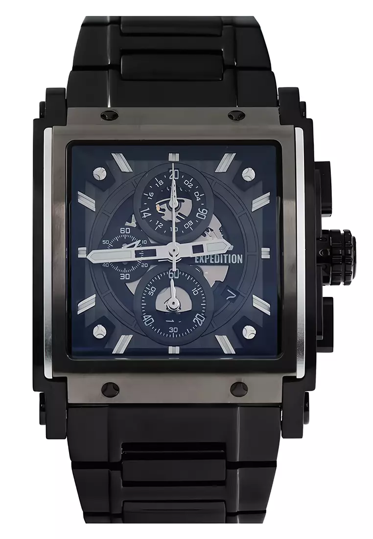 Expedition - Jam Tangan Pria - Black - Stainless Steel - 6731MCBEPBA
