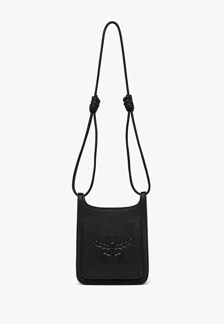 Buy MCM Himmel Hobo in Embossed Logo Leather 2025 Online