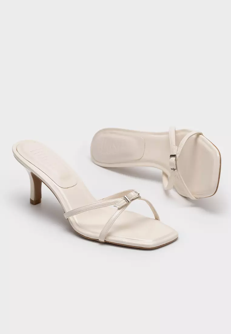 CLOUDFOAM SQUARE TOE STILETTO HEEL SLIDE