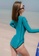 LYCKA blue LNN2238 Korean Lady One Piece Swimwear Blue 35A03USB2F75F3GS_2