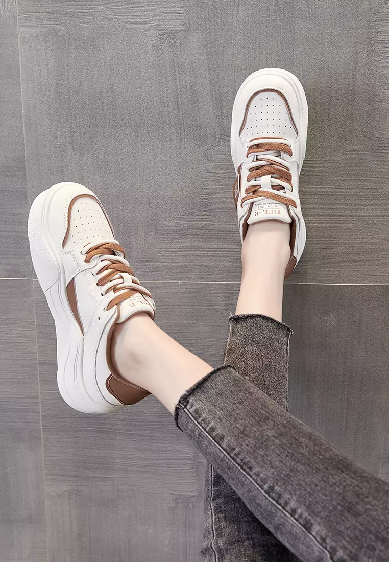 Platform Casual Leather Sneakers RX3329