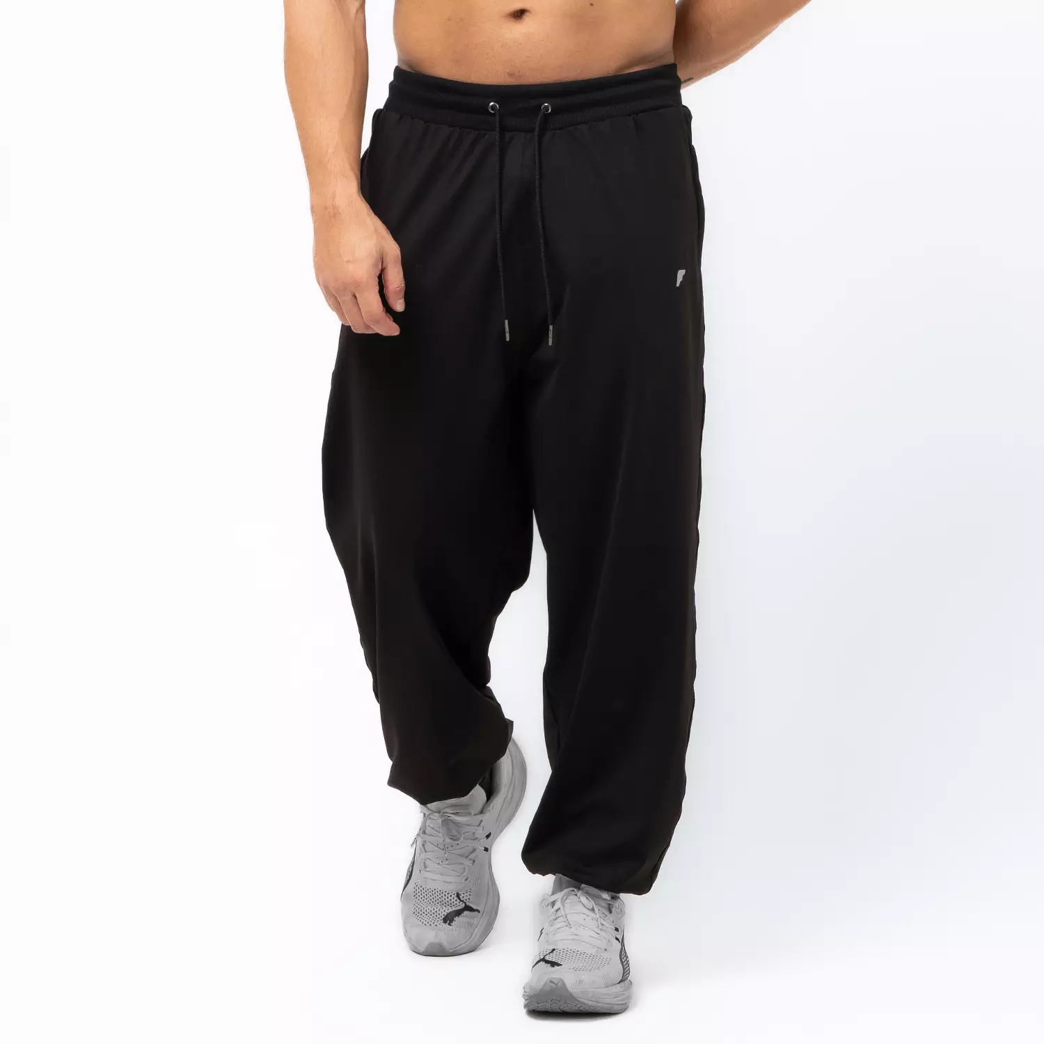 Baggy Pants Oversize Sports with Drawstring Black