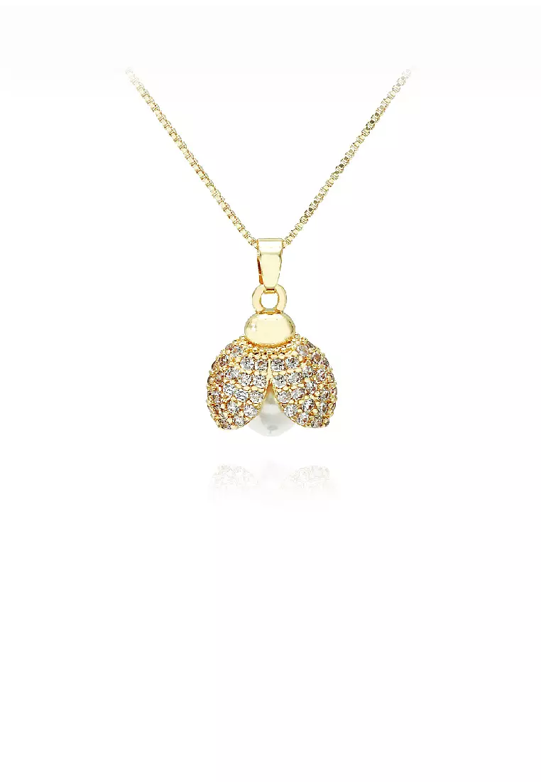 Gold outlet ladybug pendant