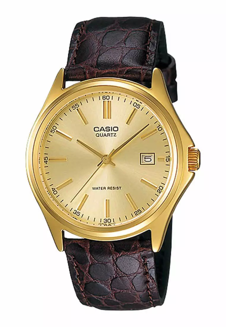 Buy Casio Watches Casio Men's Analog Watch MTP-1183Q-9A Brown Leather ...