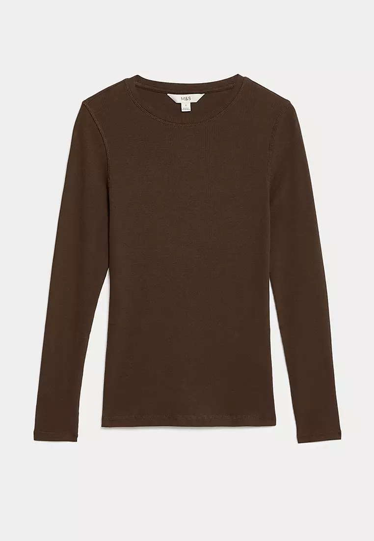 Cotton Rich Ribbed Top