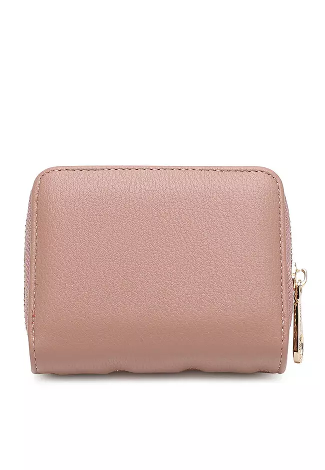 Quilted Mini Short Wallet - Pink