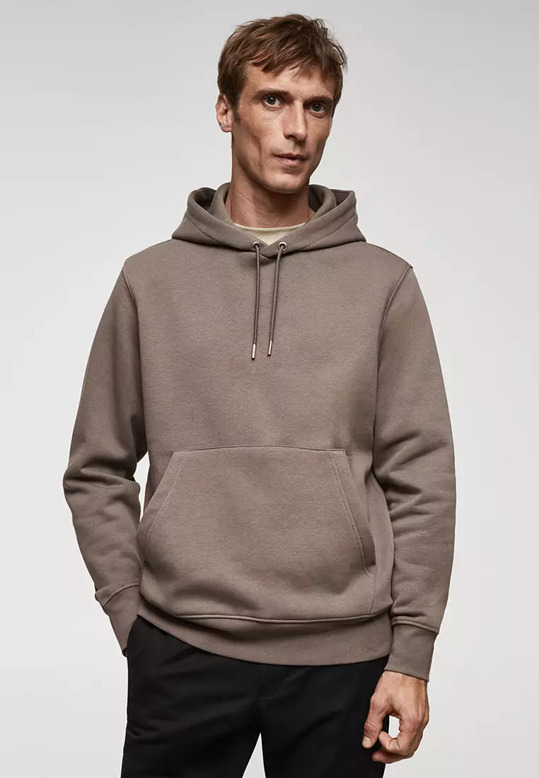 Lacoste - Kangaroo Pocket Fleece Zipped Hoodie - Beige – Shop VIP Wear