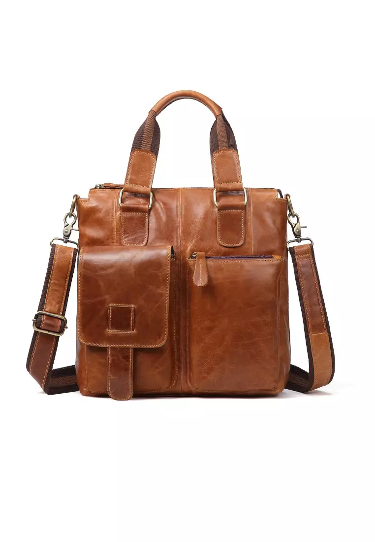 Buy XAFITI Brand New Leather Business Briefcase 2024 Online
