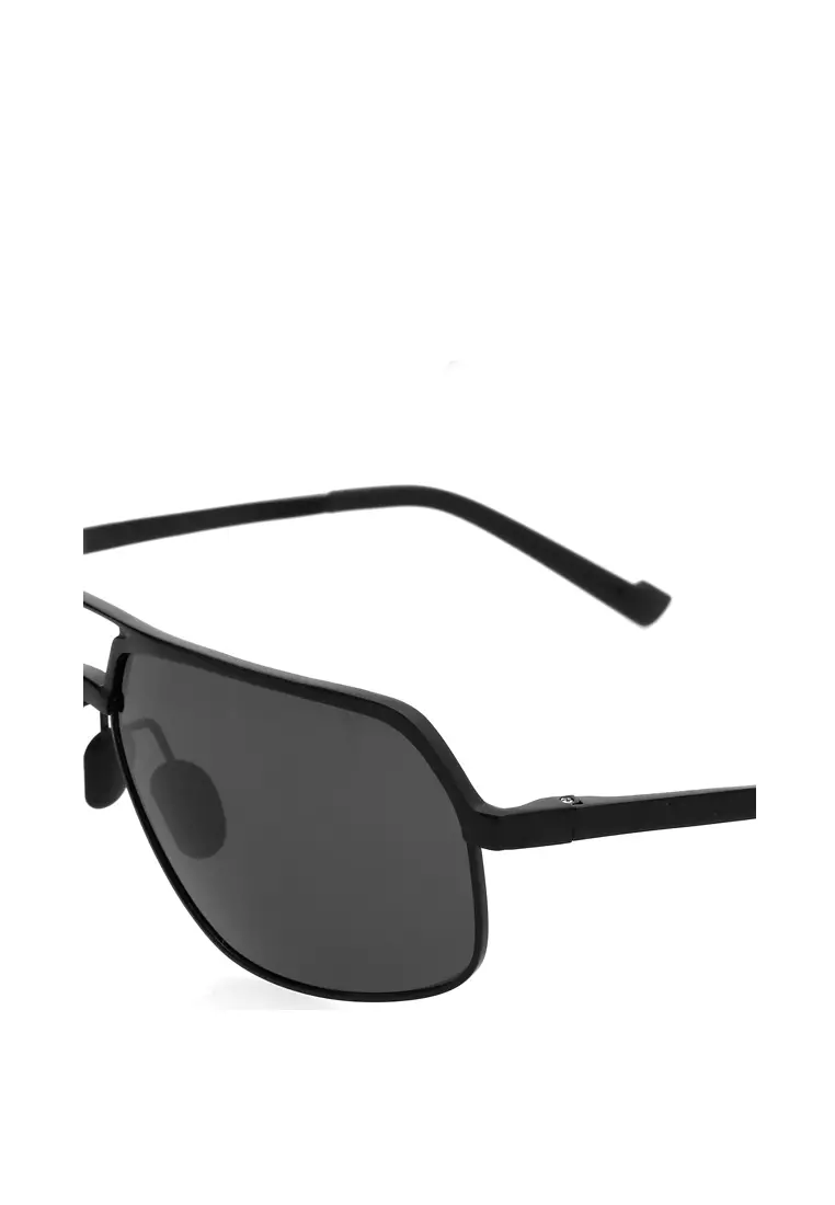 Adkins Kacamata Pria Magnesium Polarized Sunglasses Material Aluminium ORIGINAL - Black