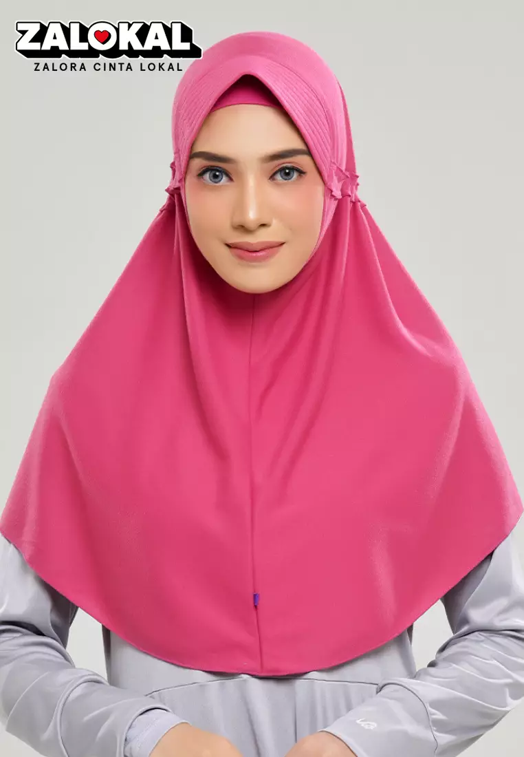 Rabbani - Kerudung Sekolah Instan Innova Lx KAA L - Crimson