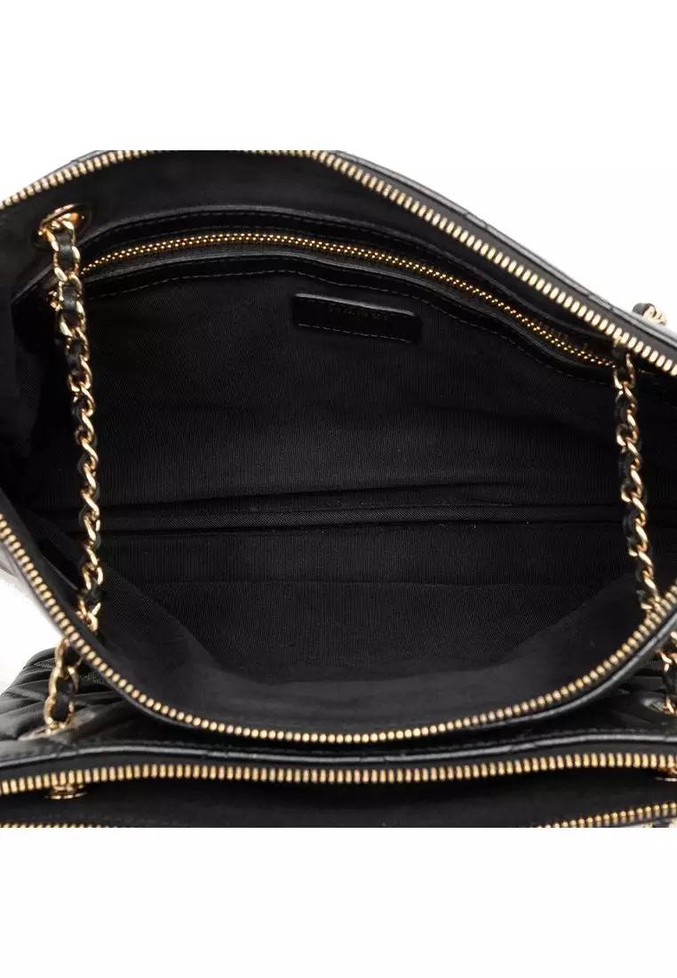 Pre-Loved Chanel Cc Quilted Lambskin Double Zip Crossbody