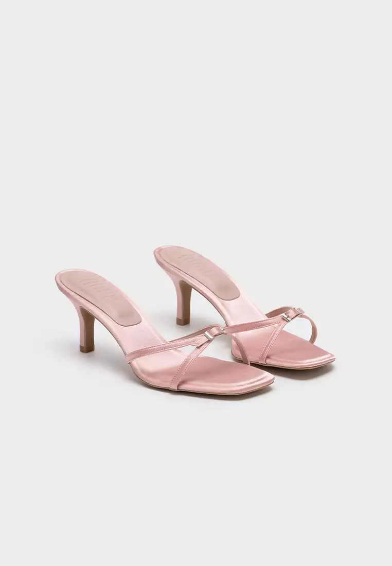 CLOUDFOAM SQUARE TOE STILETTO HEEL SLIDE