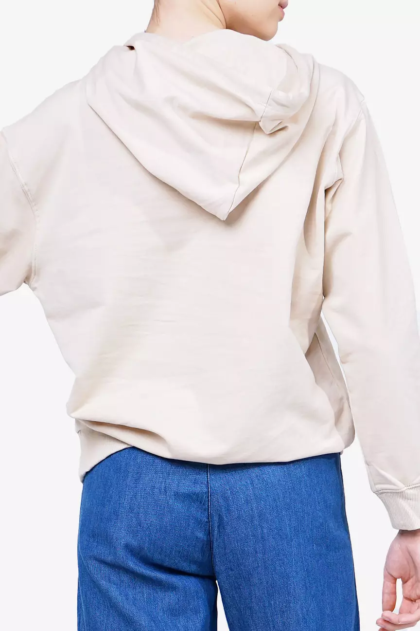 Sweater Hoodie Wanita Ghina Cream