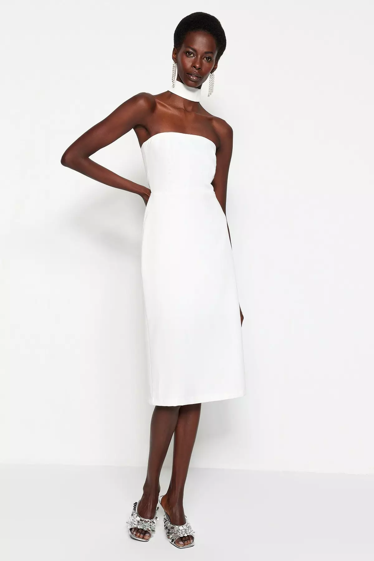 Choker midi discount dress