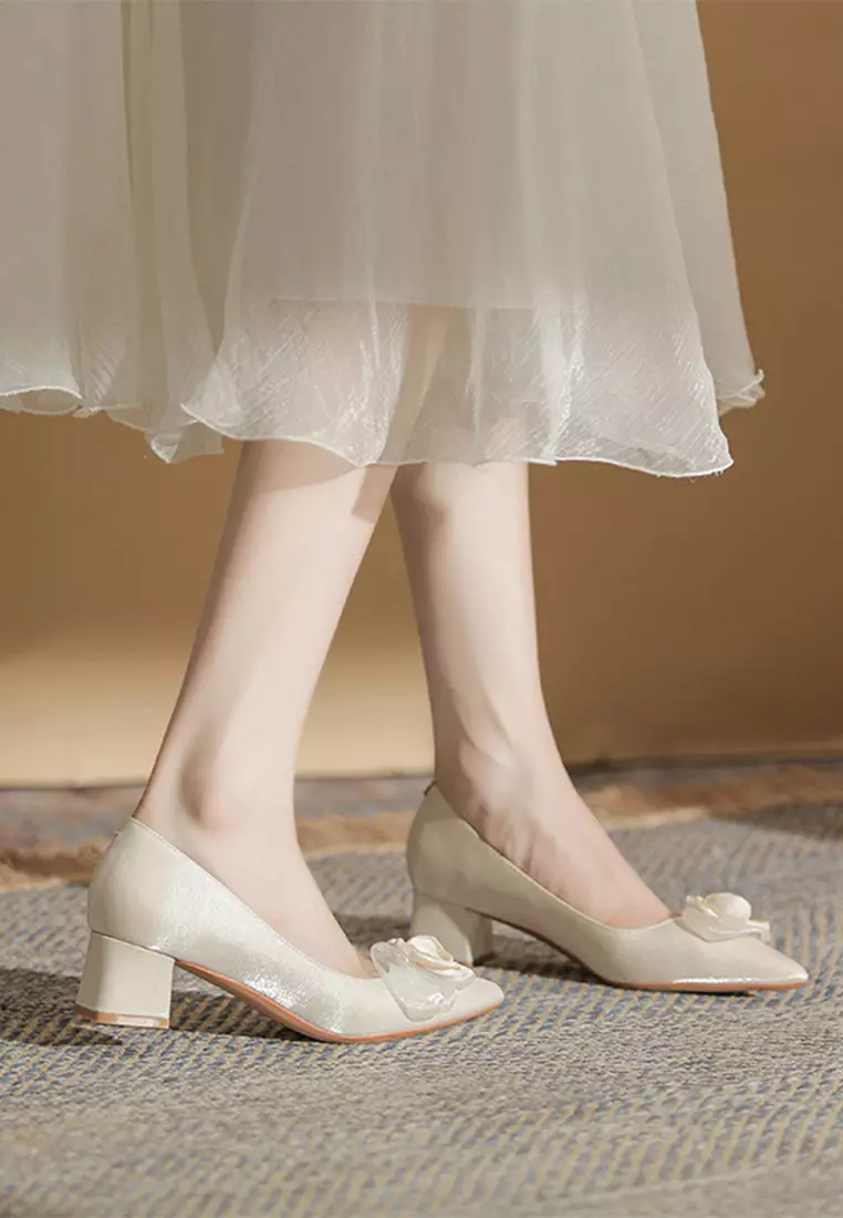 Twenty Eight Shoes 5CM Floral Satin Mid Heels IF513 5 2024 Buy