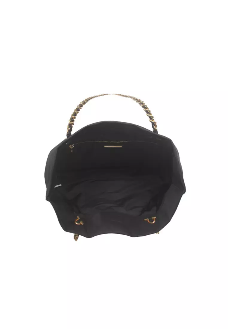 Ella Chain Tote Bag in Black 152313