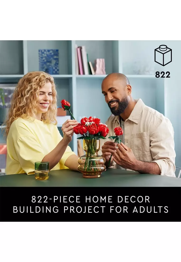LEGO® Icons 10328 Bouquet of Roses, Age 18+, Building Blocks, 2024 (822pcs)