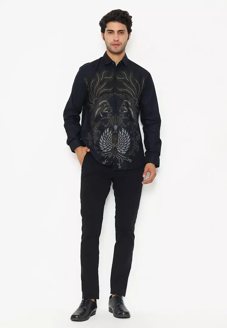 My Aksa Batik Pria Kemeja Panjang Furing Zaky Zuri