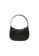 Pinko black Pinko mini half-moon woven decorative adjustable leather hand-held underarm messenger bag 9FC7DAC753987CGS_2