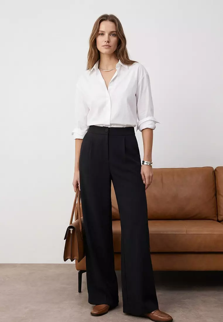 Wide Legs Woven Pants