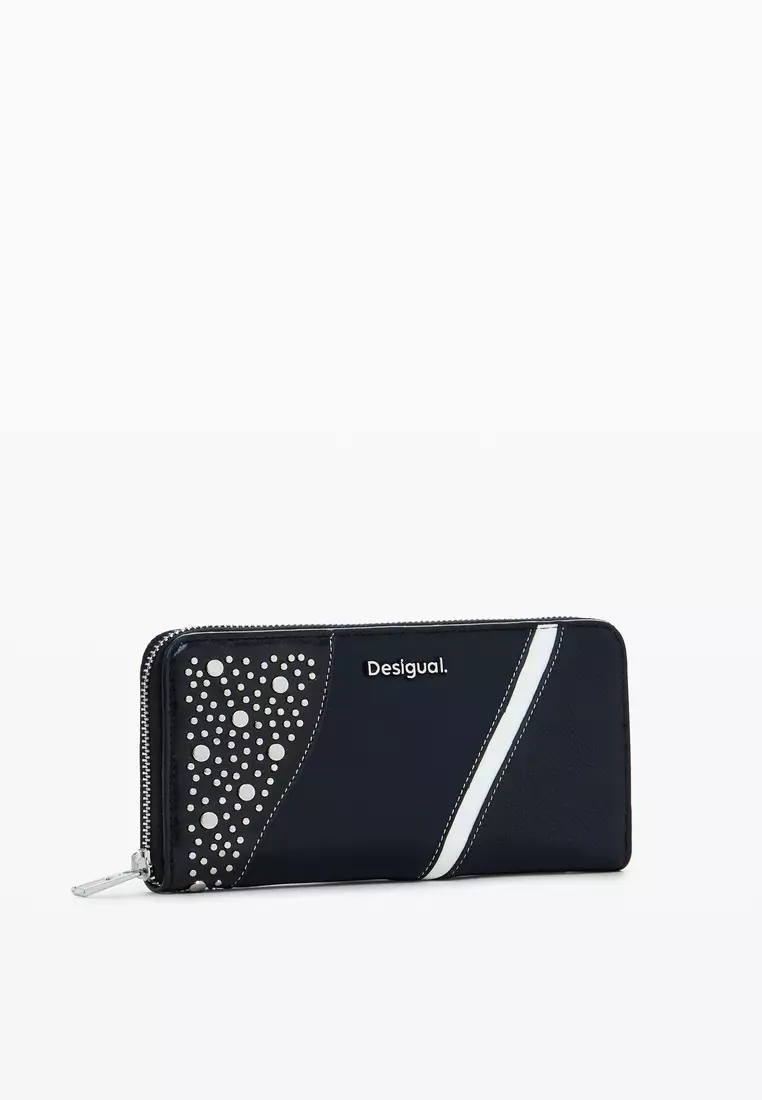 M wallet with studs