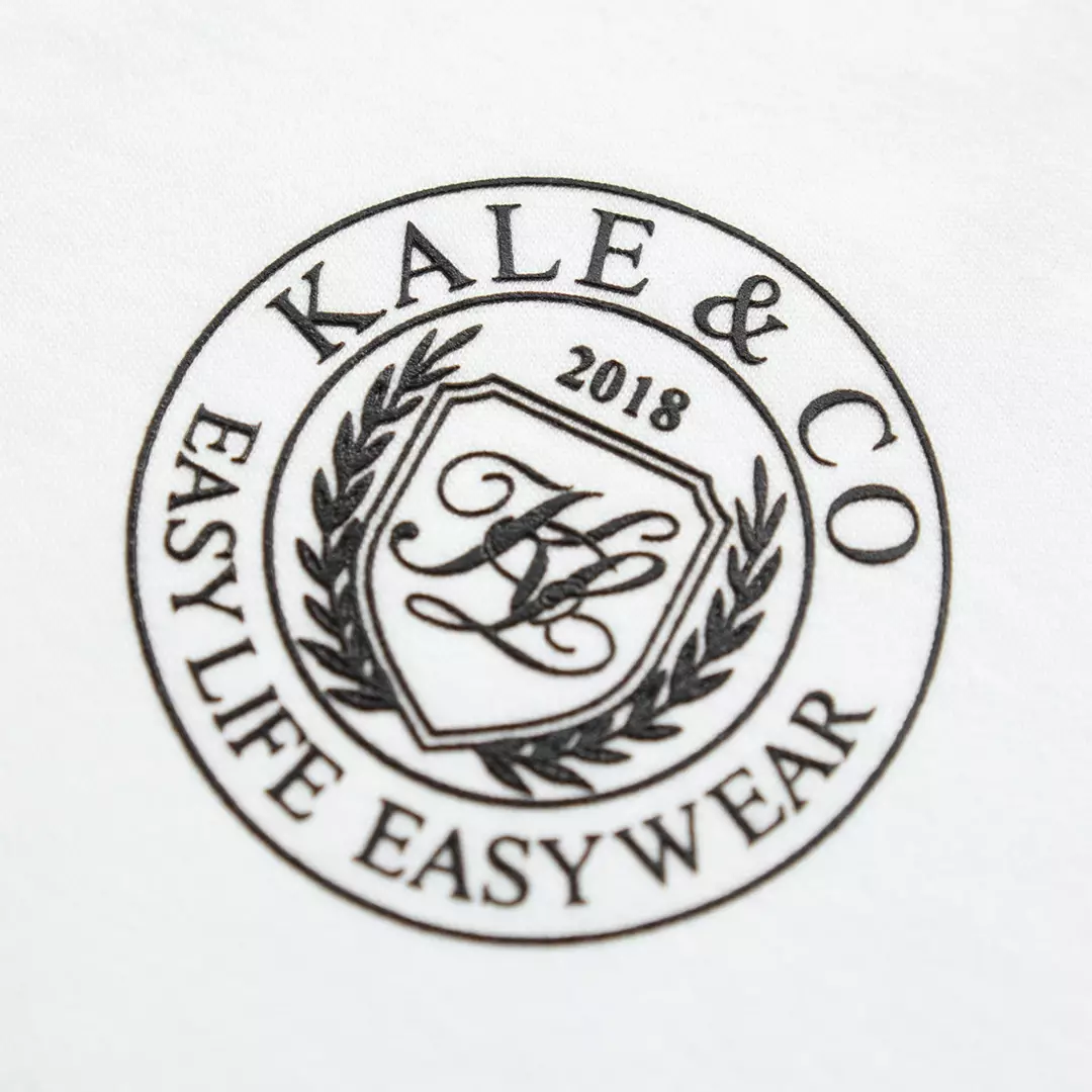 Kale Evan White / Cotton Cloudy / Kaos Boxy Fit / Kaos Korea / Atasan Kaos Pria / Kaos Basic Pria