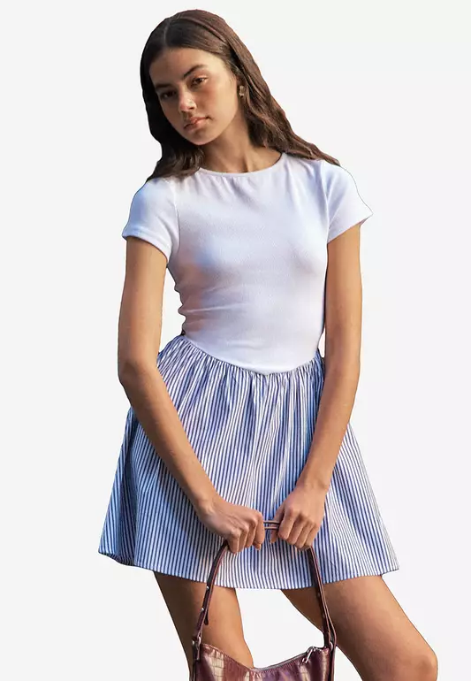 Romee Short Sleeves Mini Dress