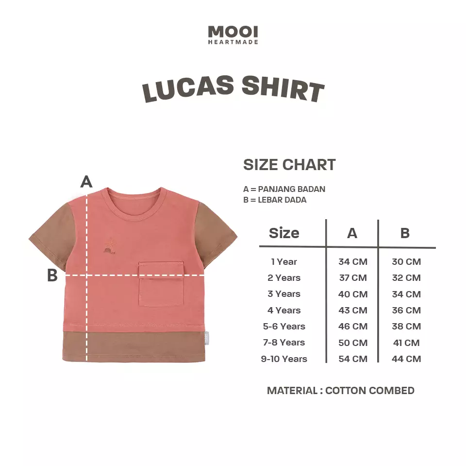 Mooi Kaos Anak Lucas Shirt - Green