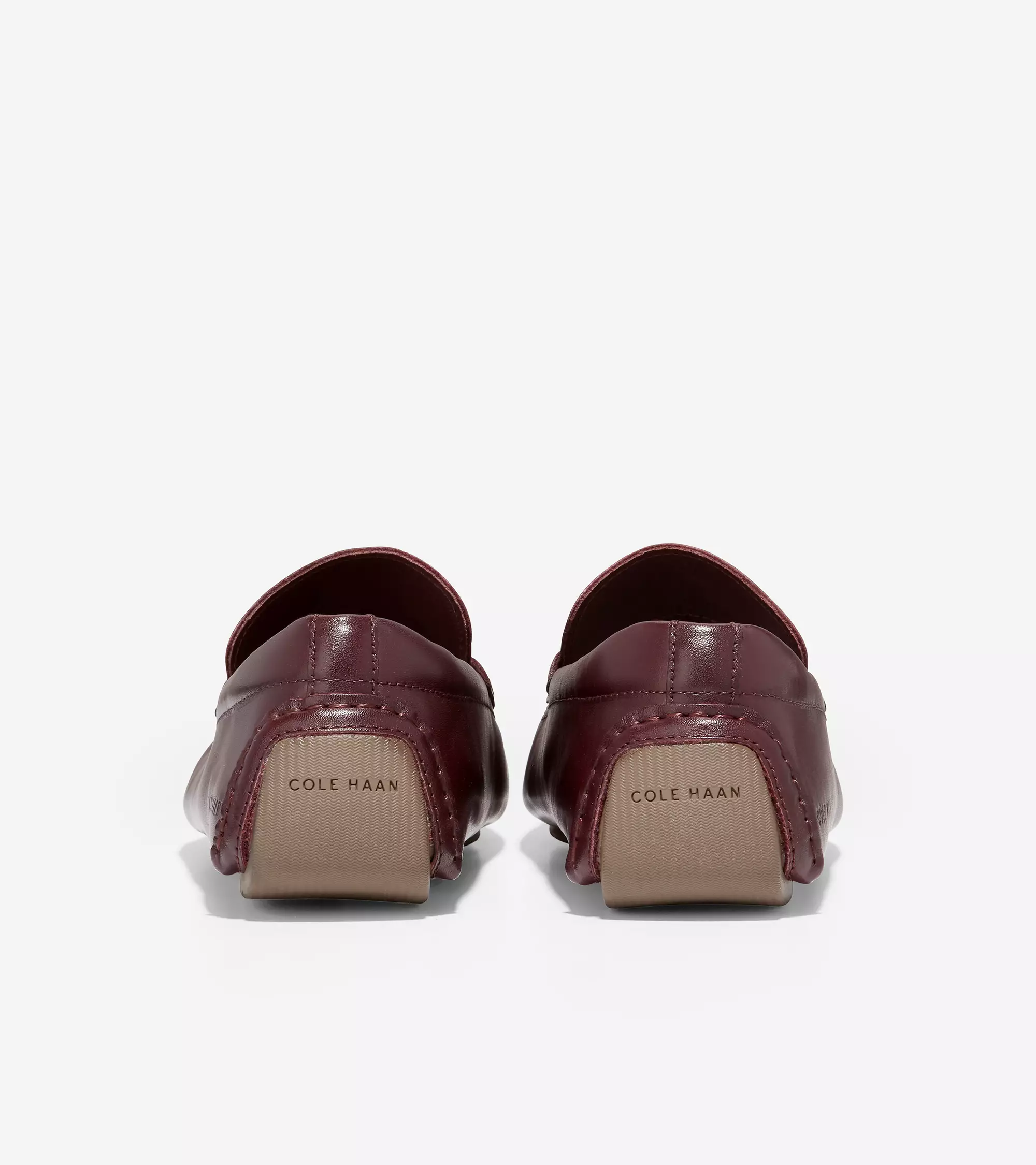 Cole Haan Man Grand Laser Penny Driver - Sepatu Pria (Merah)