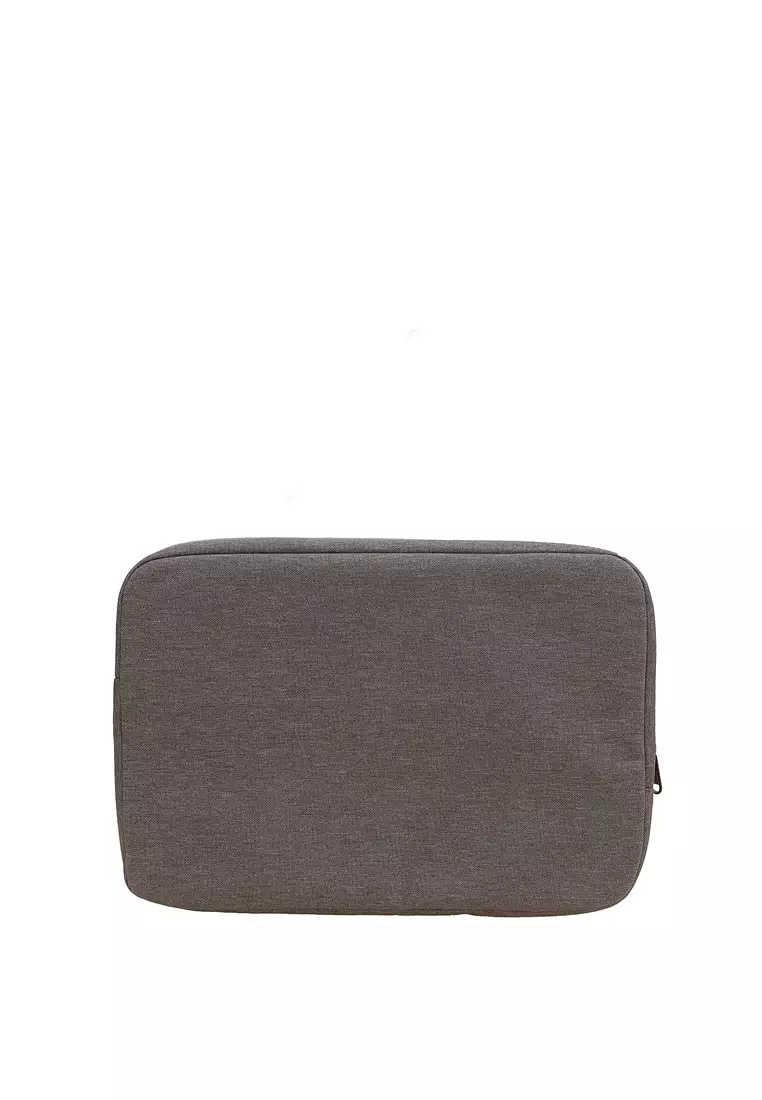Quenty Sleeve Case for Laptop Size 13/13.3 Inch Corner Crash Design Waterproof Material Nylon ORIGINAL - Grey