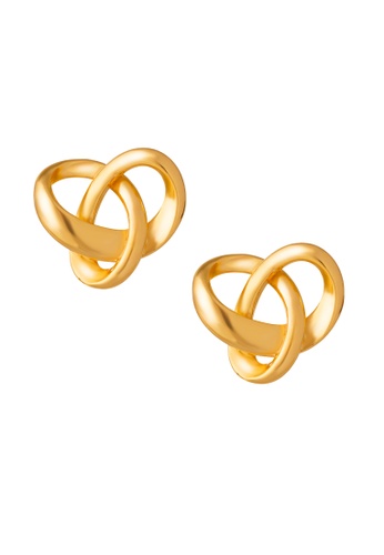 TOMEI gold TOMEI Simply Knot Earrings, Yellow Gold 916 (9Q-YG1270E-1C) (1.97g) 95CCFAC950CAFEGS_1