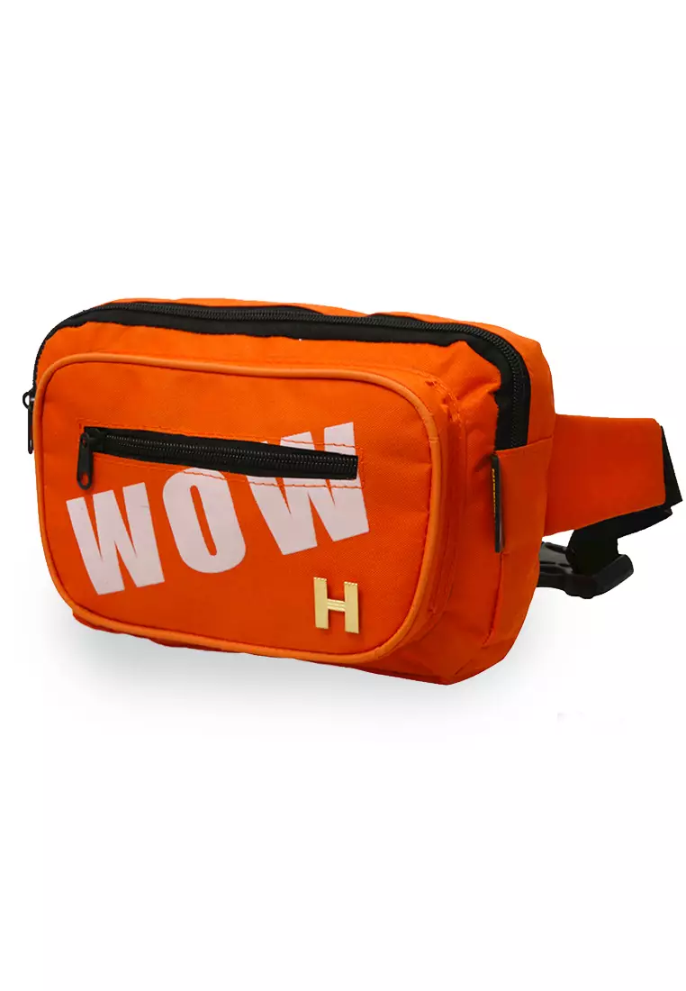 Shaylon Tas Selempang Anak Unisex Adjustable Strap Children Sling Bag Material Canvas ORIGINAL - Orange