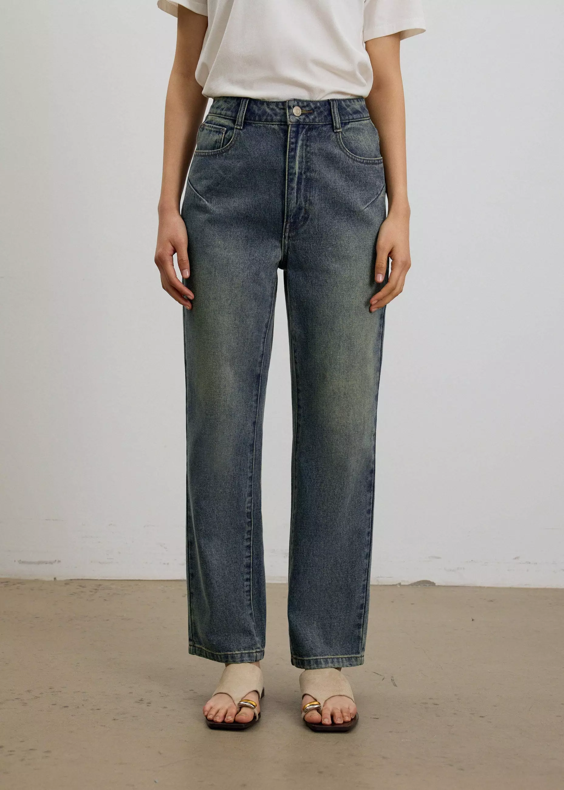 Celana Panjang Wanita - Suki Denim Slim Illusion Straight Leg Jeans