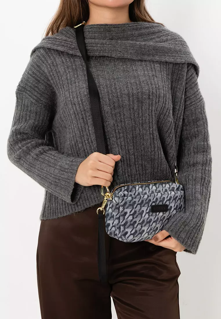 Denim Fabric Wristlet Pouch