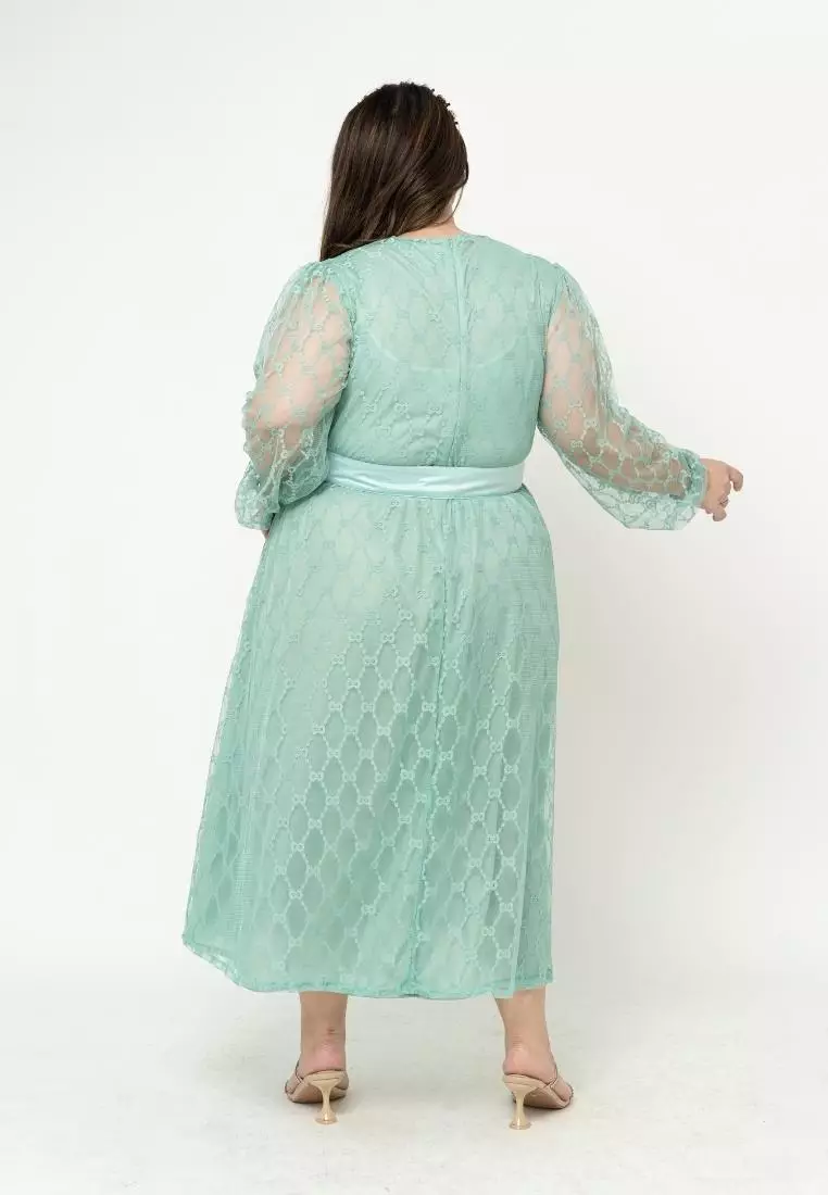 Plus Size Dress Emily Mint