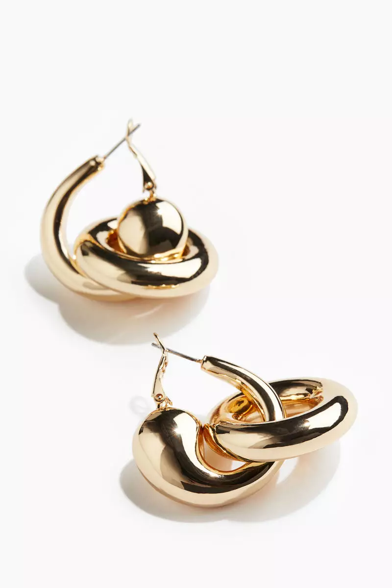 Chunky hoop earrings