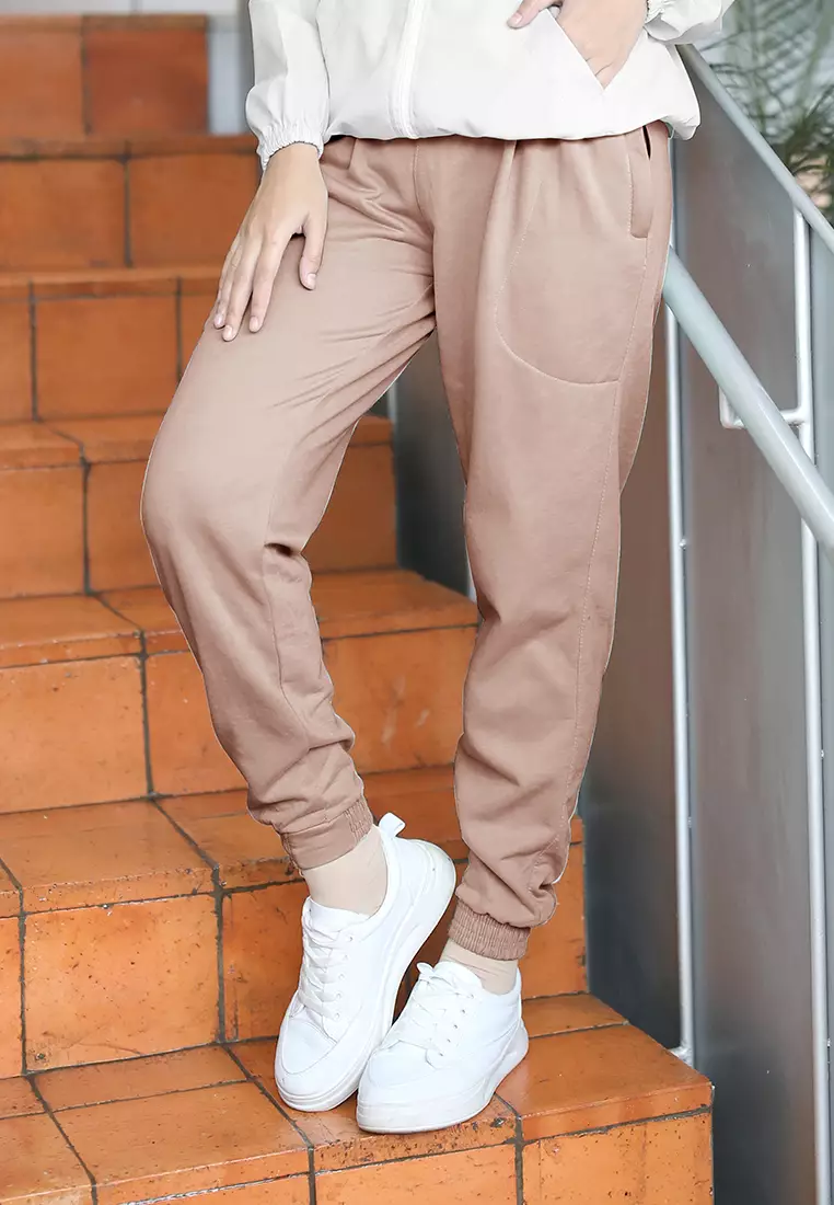 Zelena - Jazzy Jogger Pants | Celana Olahraga | Basic Sport Pants - Milo Choco