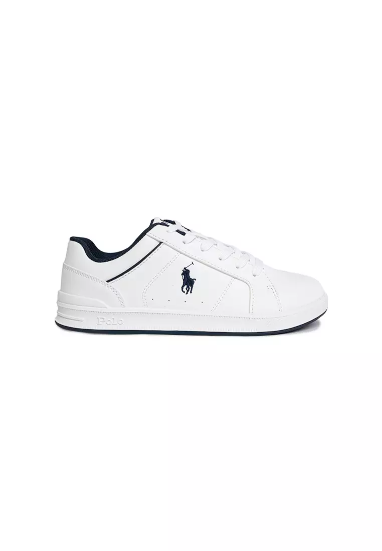 Discount on Polo Ralph Lauren  shoes - SKU: Heritage Court IV Sneaker - White/Navy (2431101)