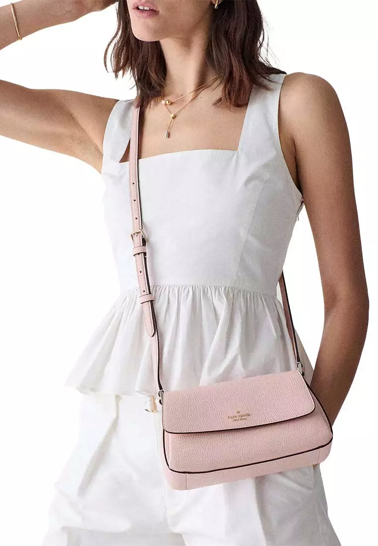 Sutton Mini Flap Crossbody Bag Tutu Pink KO122