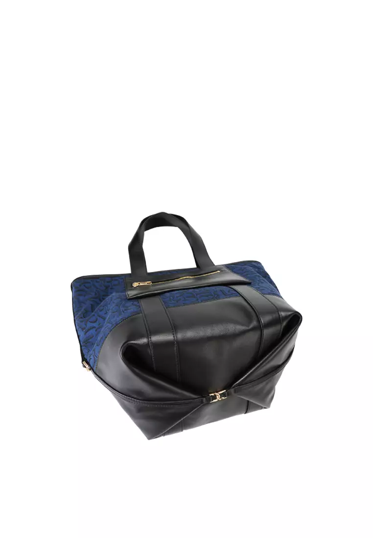 Nin 3-Way Canvas Tote - Navy Blue