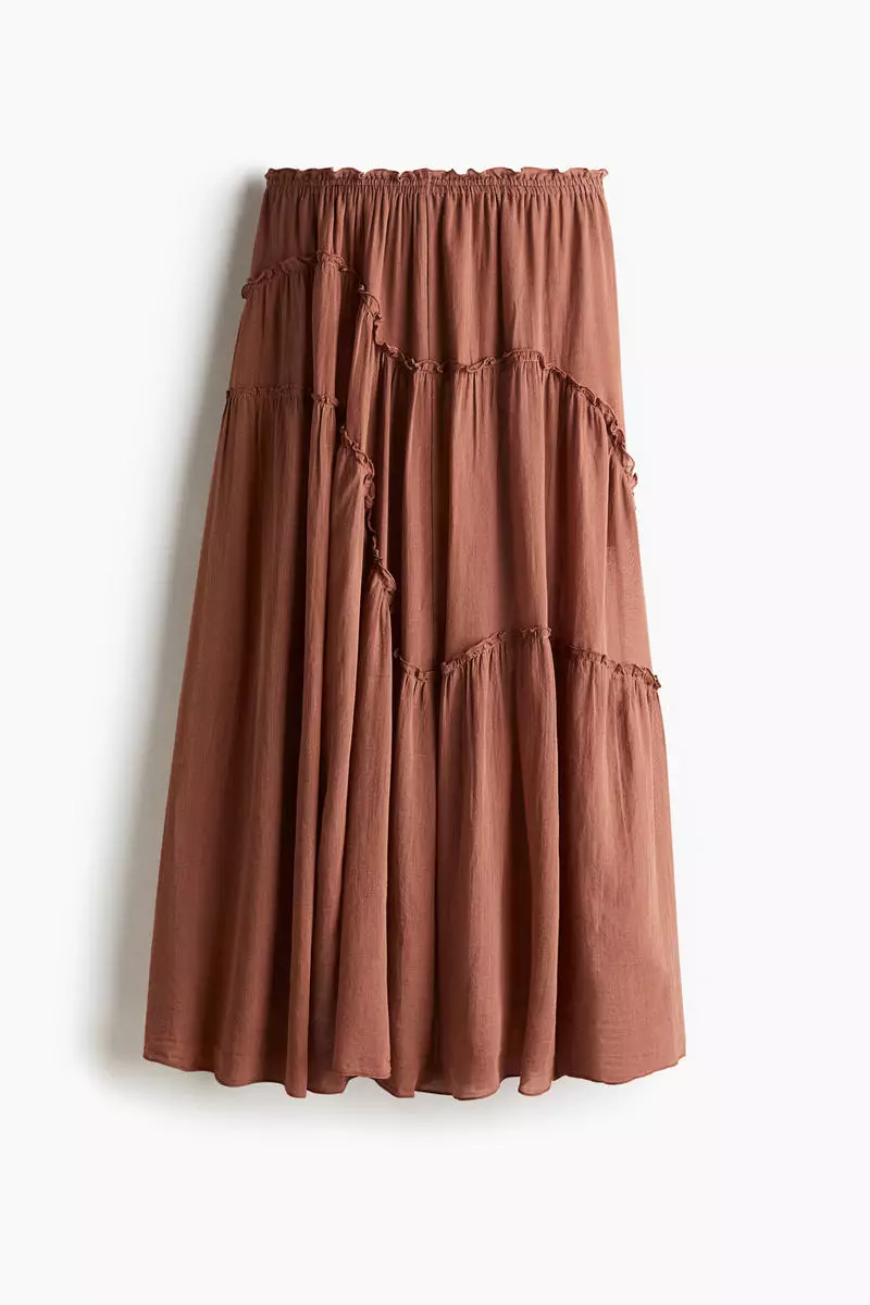 Tiered maxi skirt