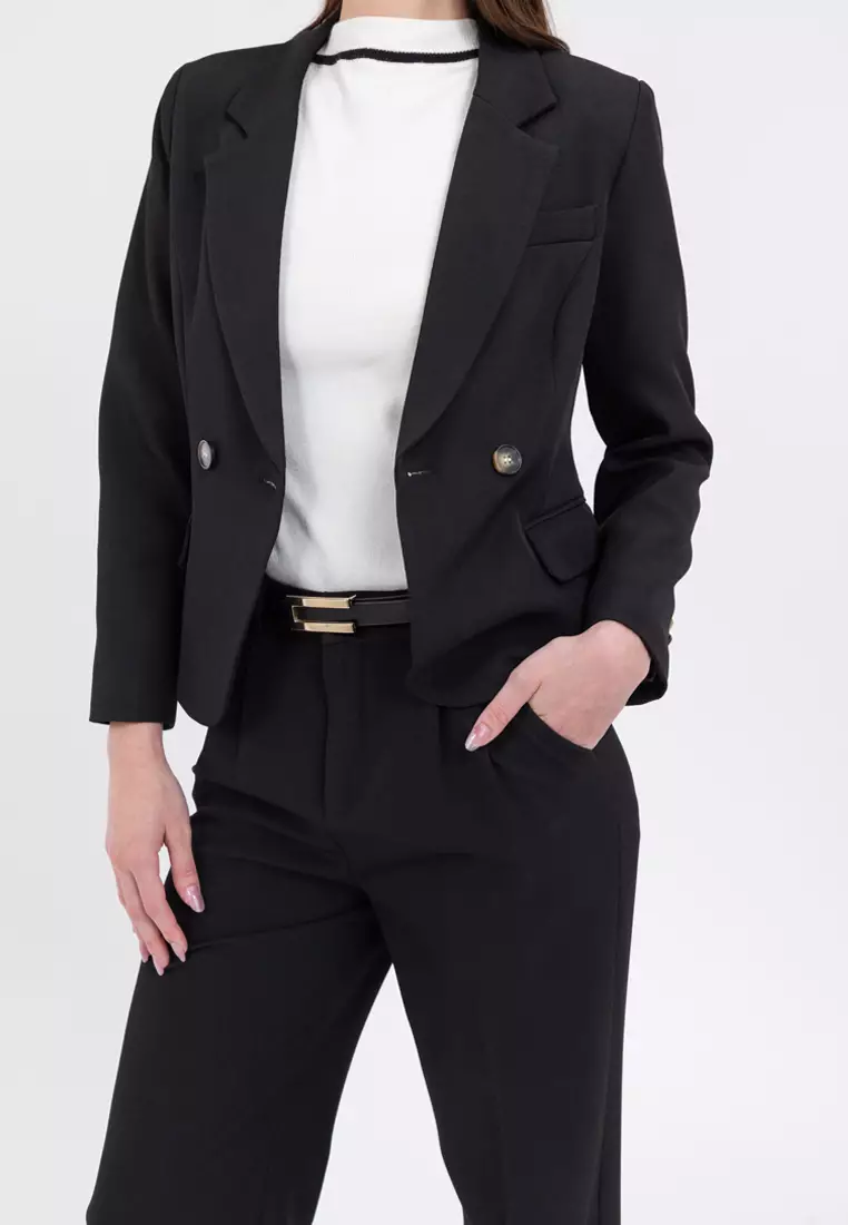 Comfort Fit Stretch Blazer with Pants