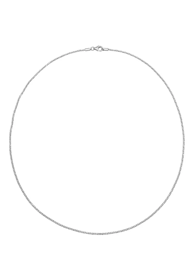 Necklace Men Basic Twisted Cord Necklace Fine in 925 Sterling Silver