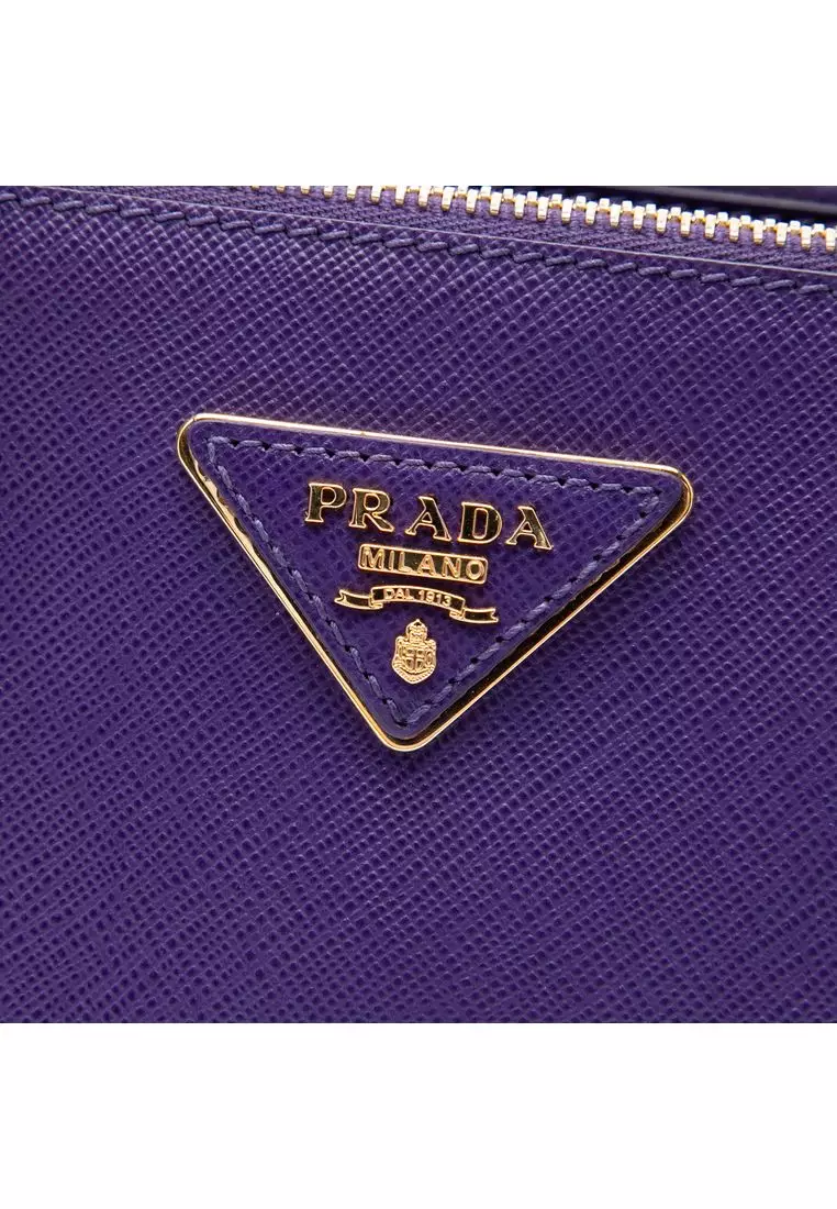 Pre-Loved Prada Medium Saffiano Lux Galleria Double Zip Satchel