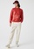 Lacoste red Men’s Crocodile Print Organic Cotton Fleece Sweatshirt 8C75EAACCC4E60GS_1