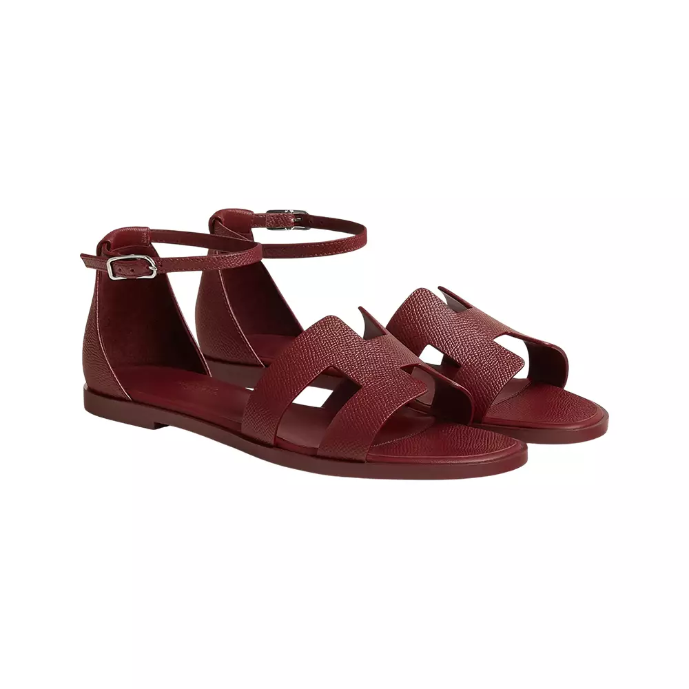 Santorini Sandals Epsom Rouge H
