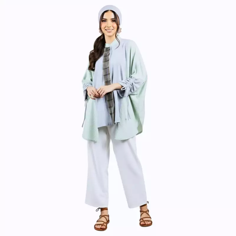 Blouse Batik Wanita - Bhatara Batik Renjani - Atasan Batik Modern Lengan Panjang