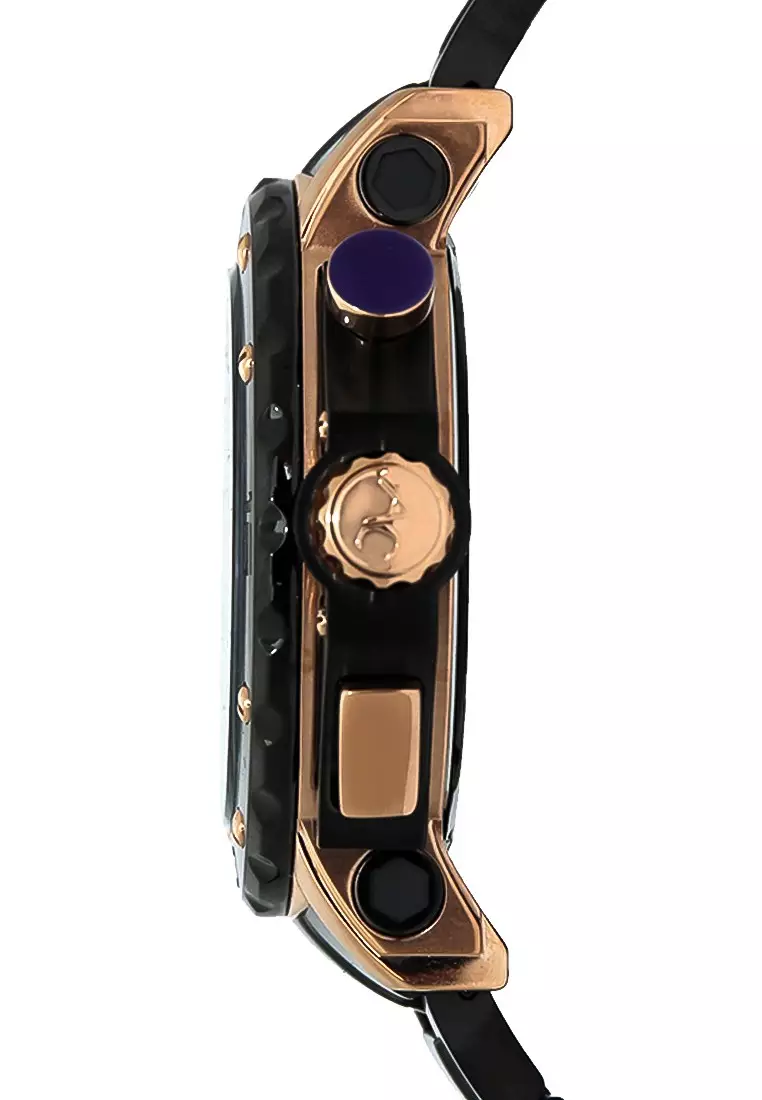 Alexandre Christie Jam Tangan Pria - Black Rosegold - Stainless Steel - 9205 MCBBRBA