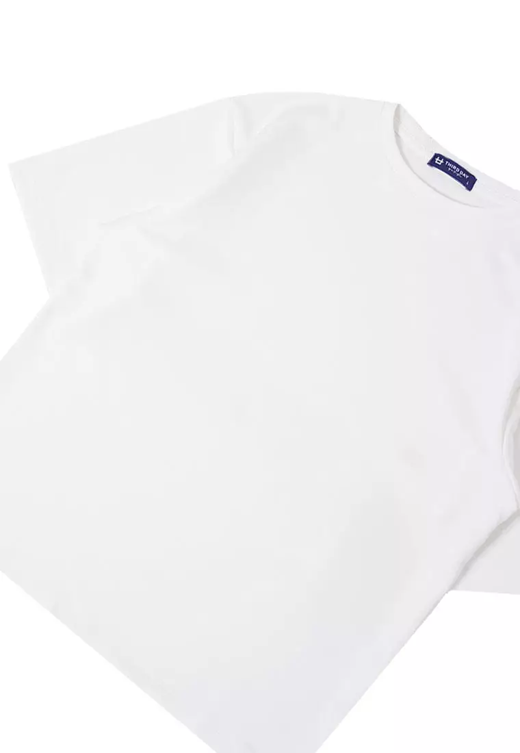 MTS20 Kaos Oversize Gym Bahan Scuba Tebal "glutes" Putih