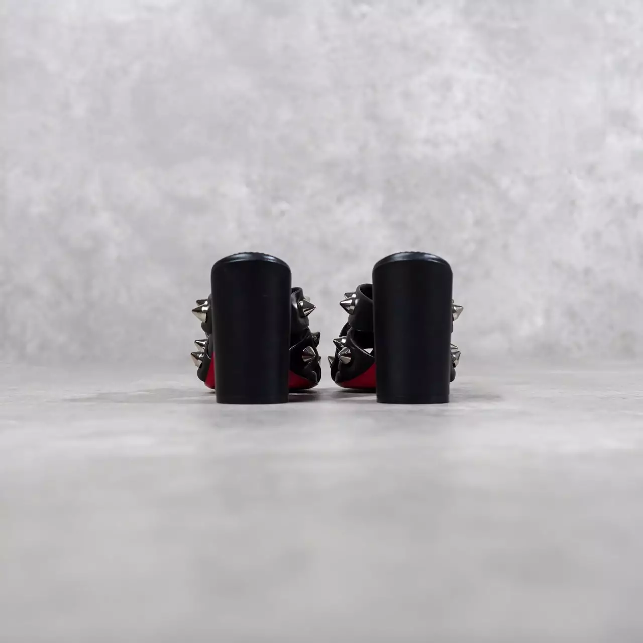 Sepatu CHRISTIAN LOUBOUTIN SPIKE CLUB 85MM NAPPA BLACK HEELS 100% ORIGINAL